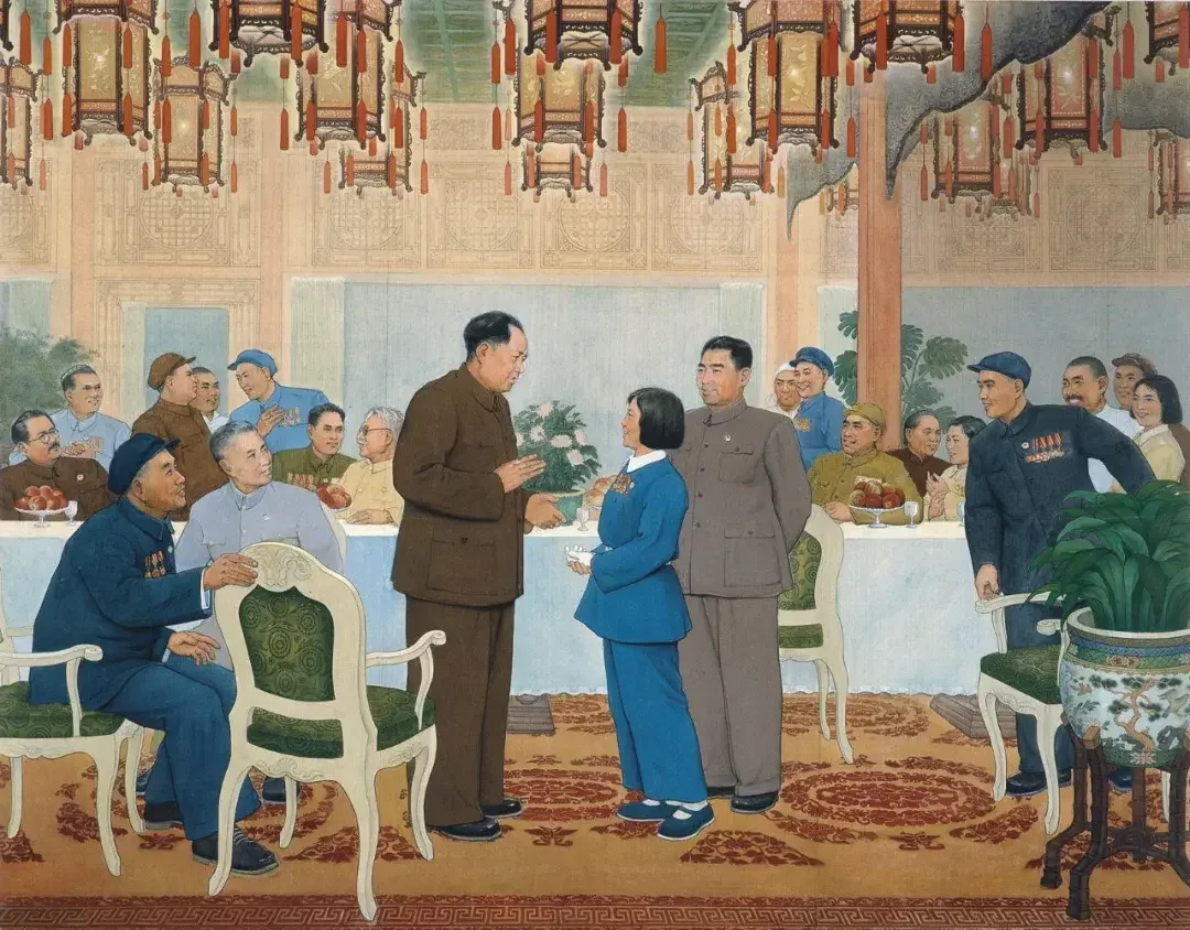 《群英会上的赵桂兰》作品高清图