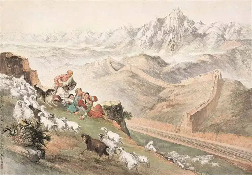 《古长城外》石鲁