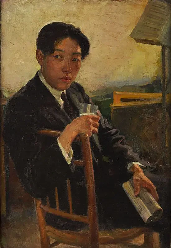 《自画像》作品高清图