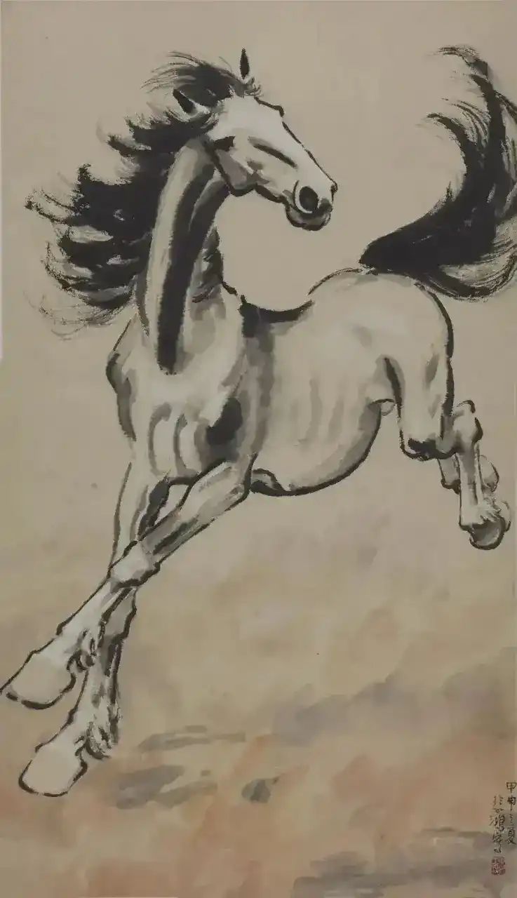 《奔马》徐悲鸿