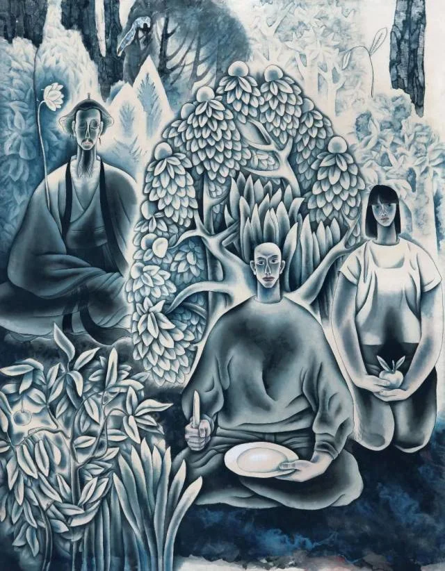 《生苹果·熟苹果—庄子·老子·妻子》作品高清图