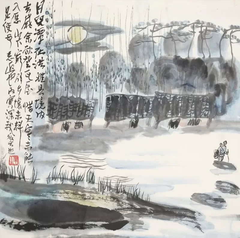 《月儿潭》作品高清图