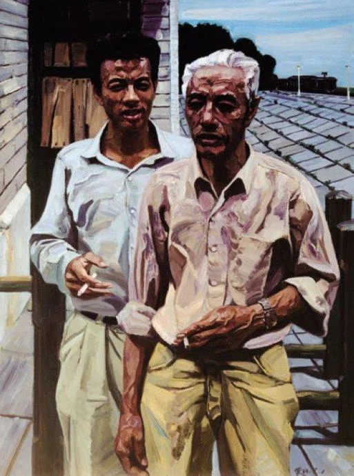 《父子》作品高清图