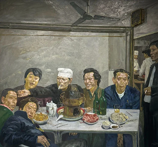 《晚餐》作品高清图