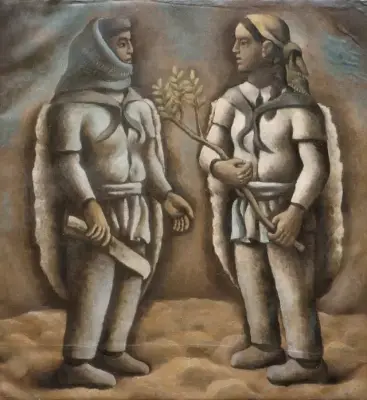 《圭山组画·红土上的相遇》毛旭辉