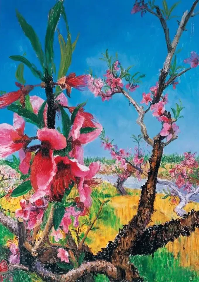 《桃花浅深处》作品高清图