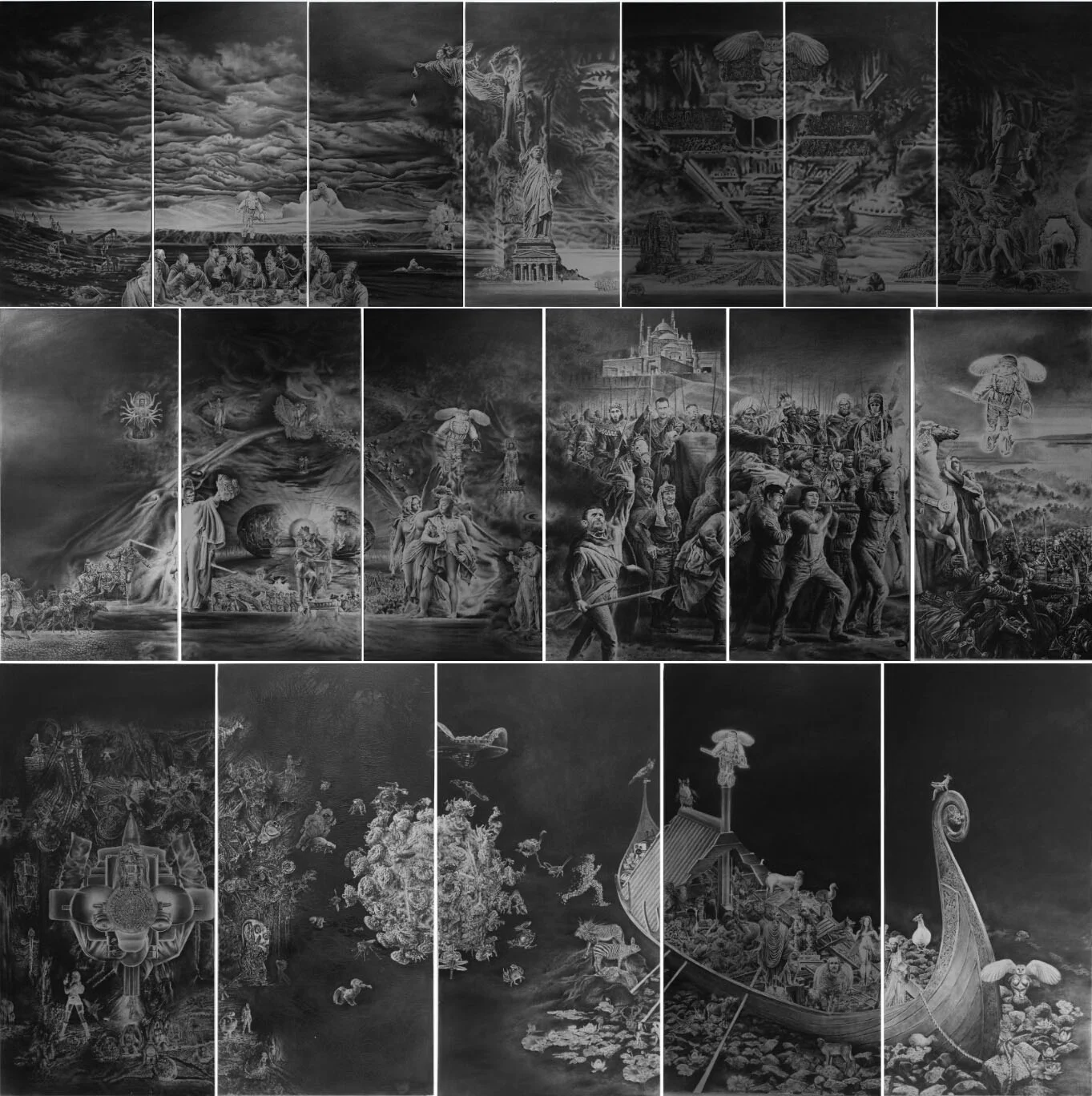《纪元（局部）》作品高清图